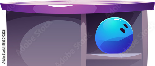 Bowling Ball on Shelf