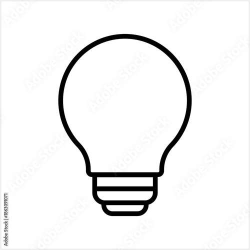 Electric lamp icon Vector stock illustration