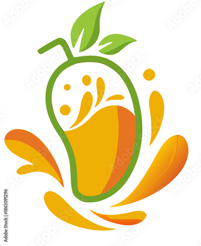 vector illustration of an orange fruit