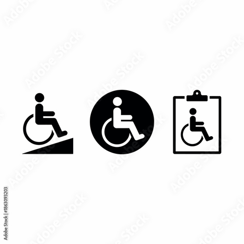 Accessible icon set for wheelchair users