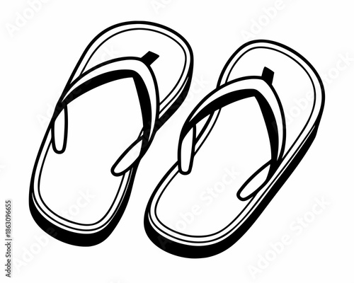 flip flops vector