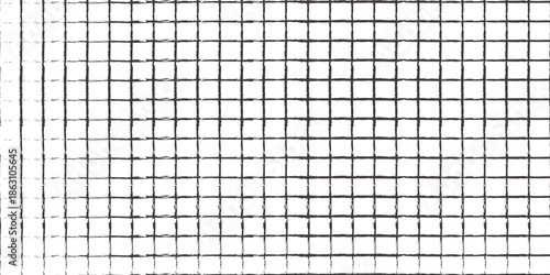 Black dotted textured background, noisy gritty dots halftone effect overlay, vector vintage illustration. Trendy monochrome banner in grunge style, checkered paper sheet.