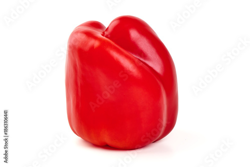 Red Bell Pepper, isolated on white background