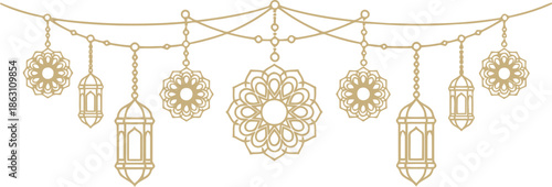 Elegant Decorative Lanterns Vector for Festive Occasions