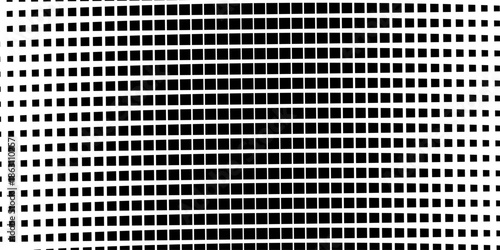 Seamless texture perforated pattern metal surface. Fabric seamless pattern with textile mesh texture, black on white background. Simple wallpaper doodle grid.  squaree spot shapes, vintage .