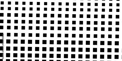 Seamless texture perforated pattern metal surface. Fabric seamless pattern with textile mesh texture, black on white background. Simple wallpaper doodle grid.  squaree spot shapes, vintage .