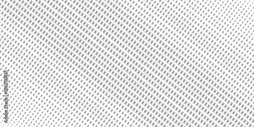 Seamless texture perforated pattern metal surface. Fabric seamless pattern with textile mesh texture, black on white background. Simple wallpaper doodle grid.  squaree spot shapes, vintage .