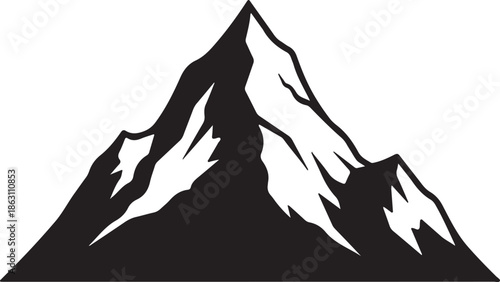 Mountain peak silhouette