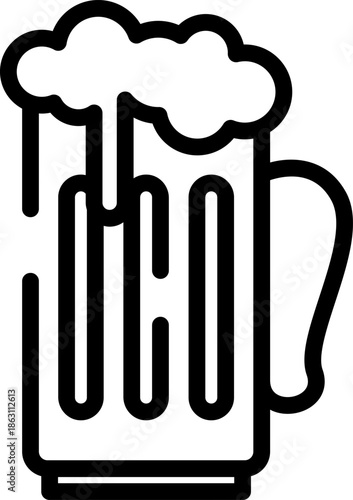 Rounded  Stroke Beverages Icon