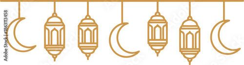 Elegant Ramadan Lanterns Vector Design for Eid Celebrations