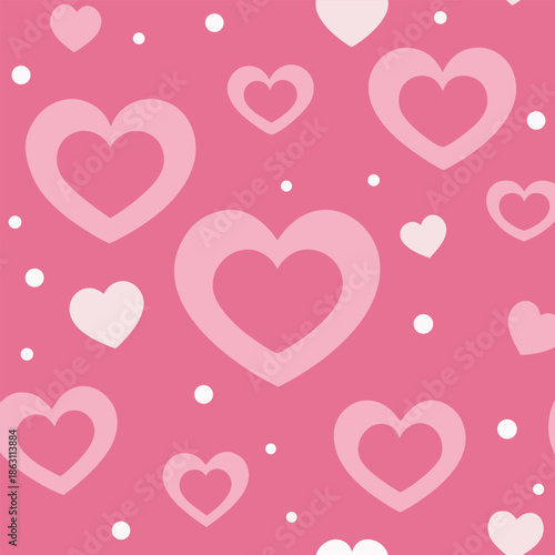 seamless pattern with hearts