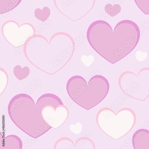 seamless pattern with hearts