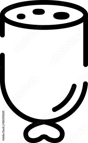 Rounded  Stroke Salami Icon