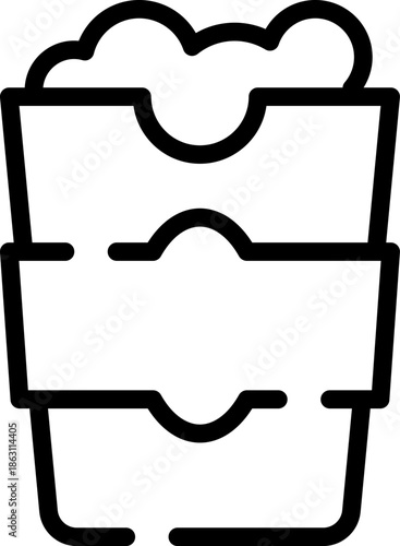 Rounded  Stroke Snack Icon