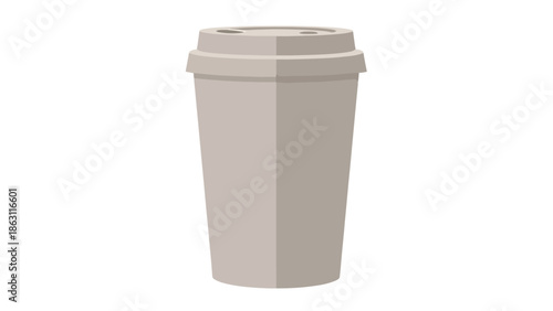 Simple Disposable Beverage Container with Lid