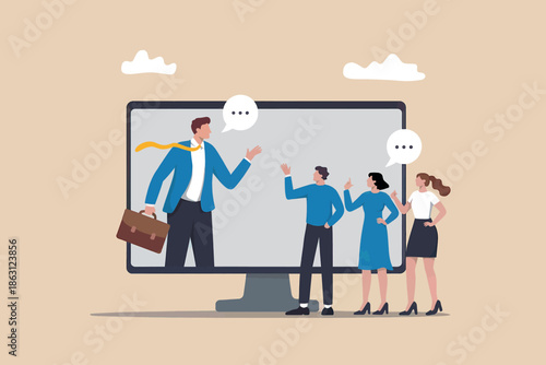 Virtual meeting platform for online team collaboration and remote business communication