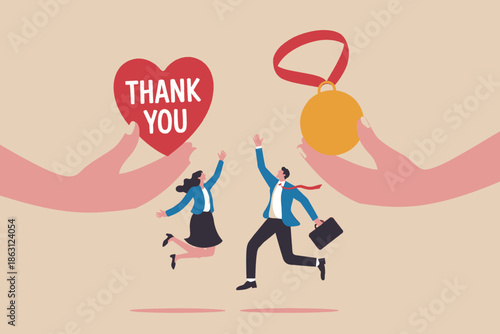 Showing appreciation and reward for employees' hard work and achievement