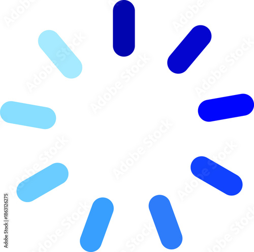 Colorful circular pattern with cylinders