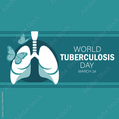 Vector Illustration on the theme World Tuberculosis Day.