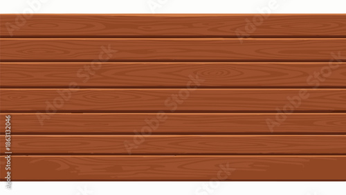 Horizontal wooden planks with a rich brown hue, detailed grain patterns