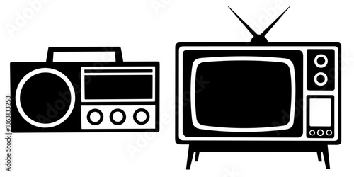 retro tv set