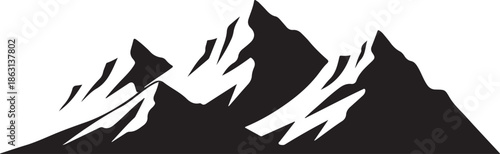 Mountain silhouette illustration