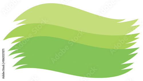 Abstract green waves design showing shades of growth symbolizing nature and energy