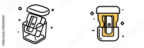 Unique vector illustration of a stapler in a modern design