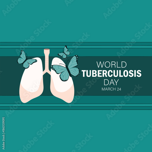 Vector Illustration on the theme World Tuberculosis Day.