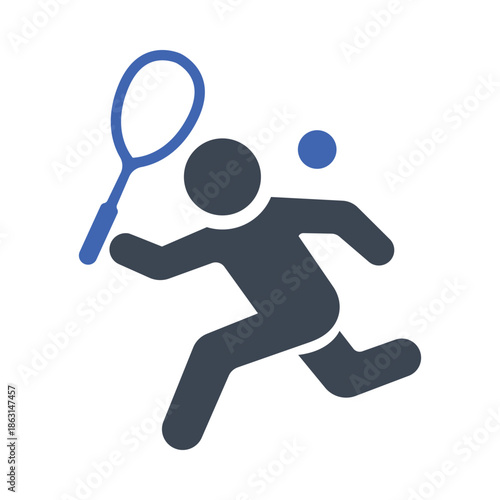 Squash/tennis forehand icon