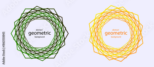 Multicolored spiral. Curved path of dots and lines. Vector.