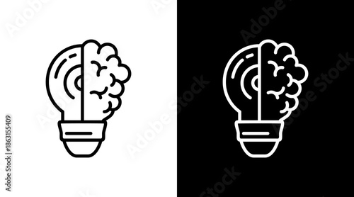 Insight White Icon Set Vector 