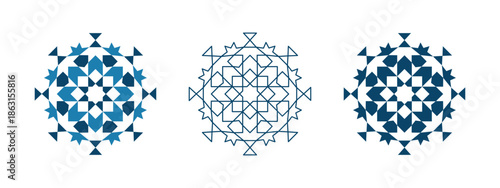 Moroccan Geometric Tile Pattern Seamless Islamic Mosaic Background