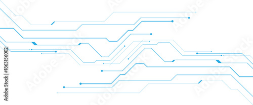 vector white circuit digital background with technology circuit board texture banner png design..  