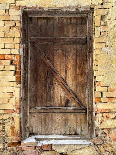 old wooden door