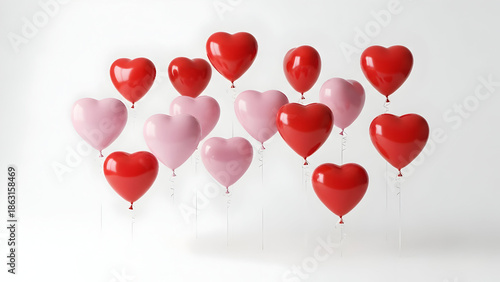 Valentine's day heart shaped balloons decoration ideas
