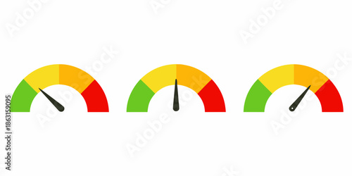 Colorful curved shapes arranged in a row displaying a vibrant spectrum