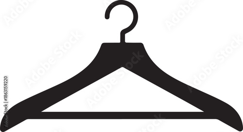 Minimalist Clothes Hanger Icon Design for Fashion and Retail