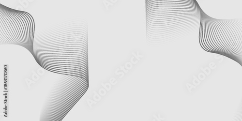 Abstract vector background with black wavy lines. EPS10