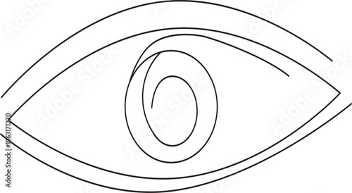  eye drawing line Stylized abstract artistic