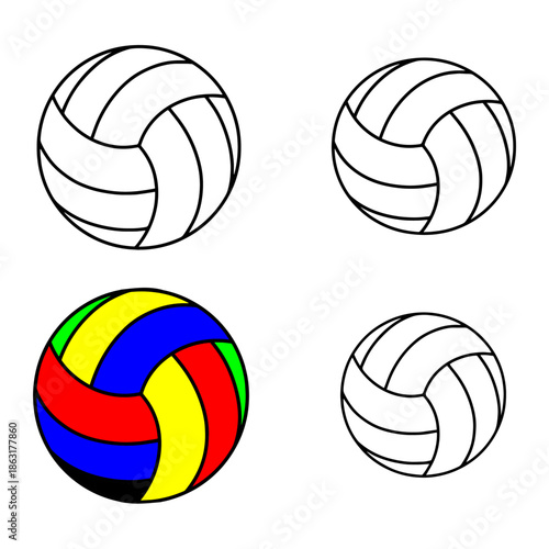volleyballs silhouette pack