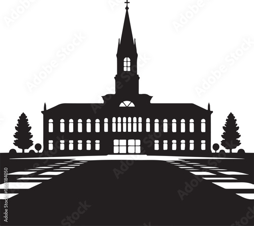 Formal Institutional Silhouette Layout