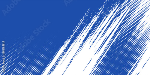 Halftone dots red and blue color pattern gradient grunge texture background. Dot pop art comic sport style vector illustration. grunge vector dots . eps 10