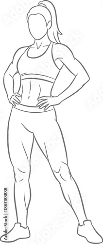 Woman performing squat exercise