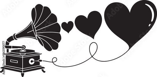 Music filling the heart with love