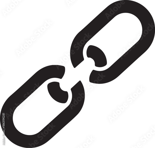 Unlink icon with broken chain links for disconnect concept outline vector