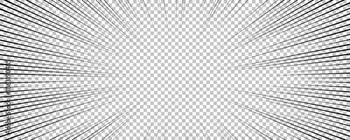 Black comic book transparent background