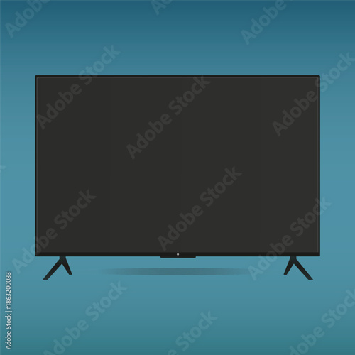 Smart TV Screen Mockup for Digital Display Presentation