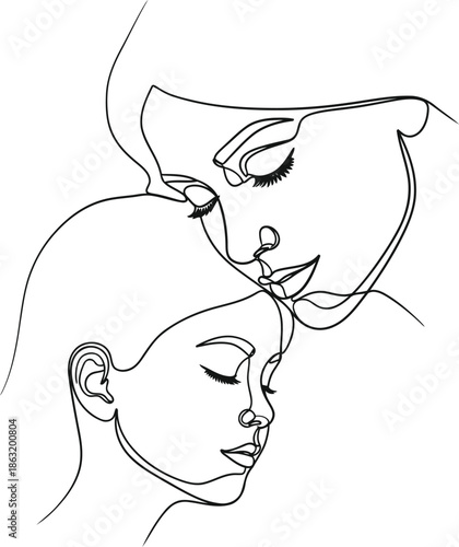 Tender mother and child moment