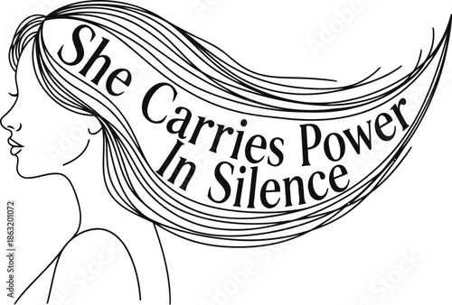 She carries power in silence